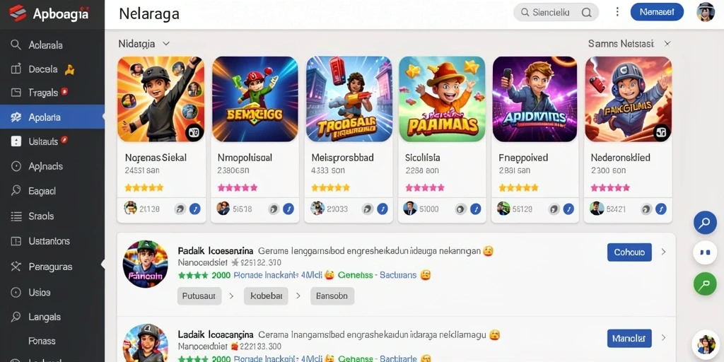 Tampilan menu utama yang menarik dan intuitif.