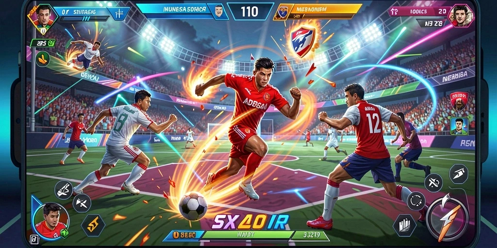 Tampilan pahlawan dalam petualangan epik.