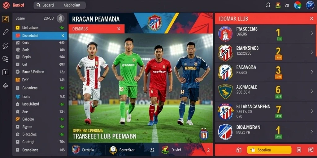 Menampilkan karakter utama dalam aksi strategis.