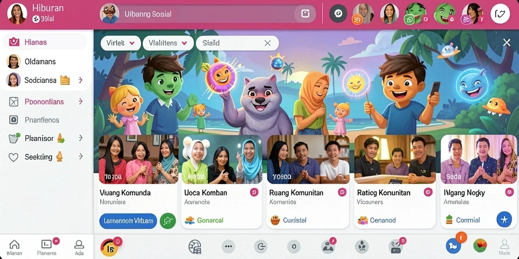Screenshot menampilkan karakter utama dalam misi epik.