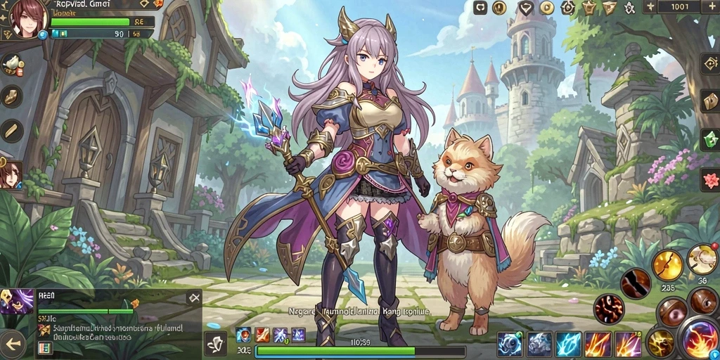 Tampilan awal game dengan desain yang elegan.