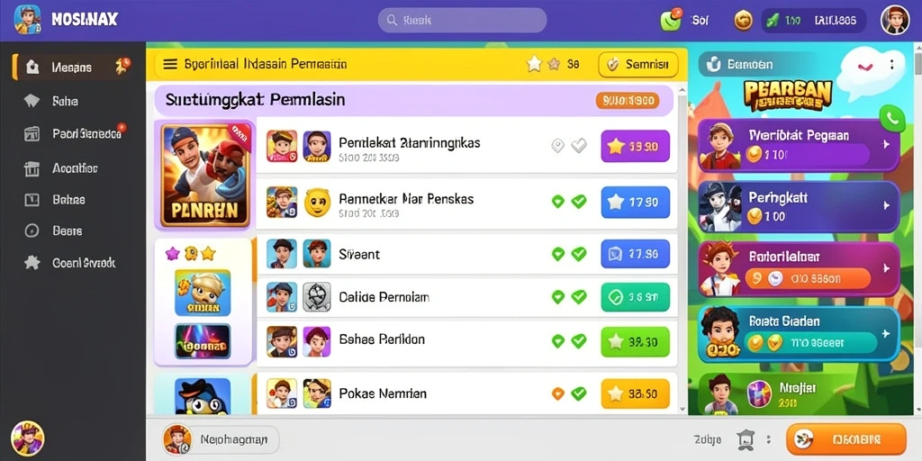 Tampilan antarmuka aplikasi yang menarik.