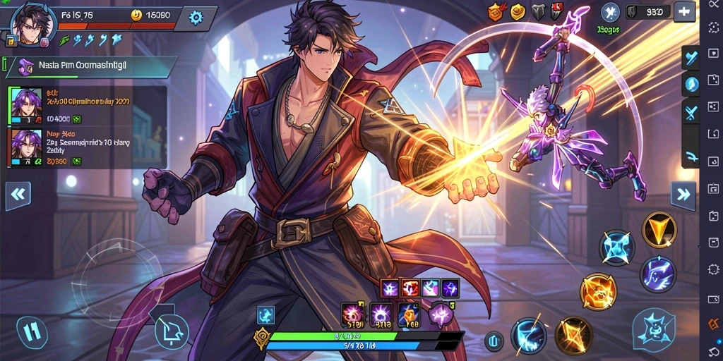 Tangkapan layar epic dari dunia fantastis T9999.